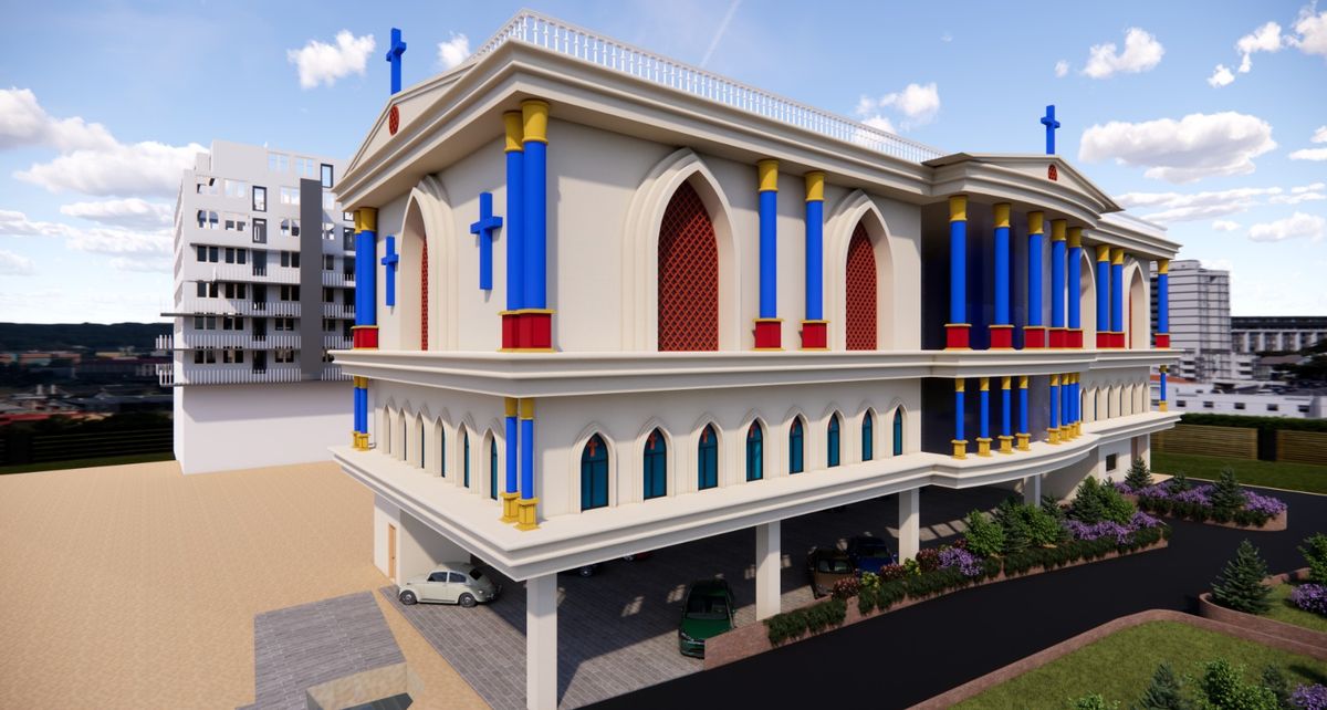 Architect's render of the proposed Centenary Building, north-west elevation